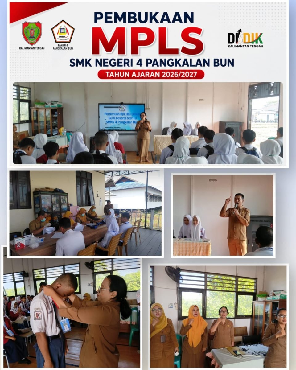 Sambut Generasi Hebat, SMKN 4 Pangkalan Bun Resmi Buka Masa Pengenalan Lingkungan Sekolah ( MPLS ) Tahun Ajaran 2026/2027
