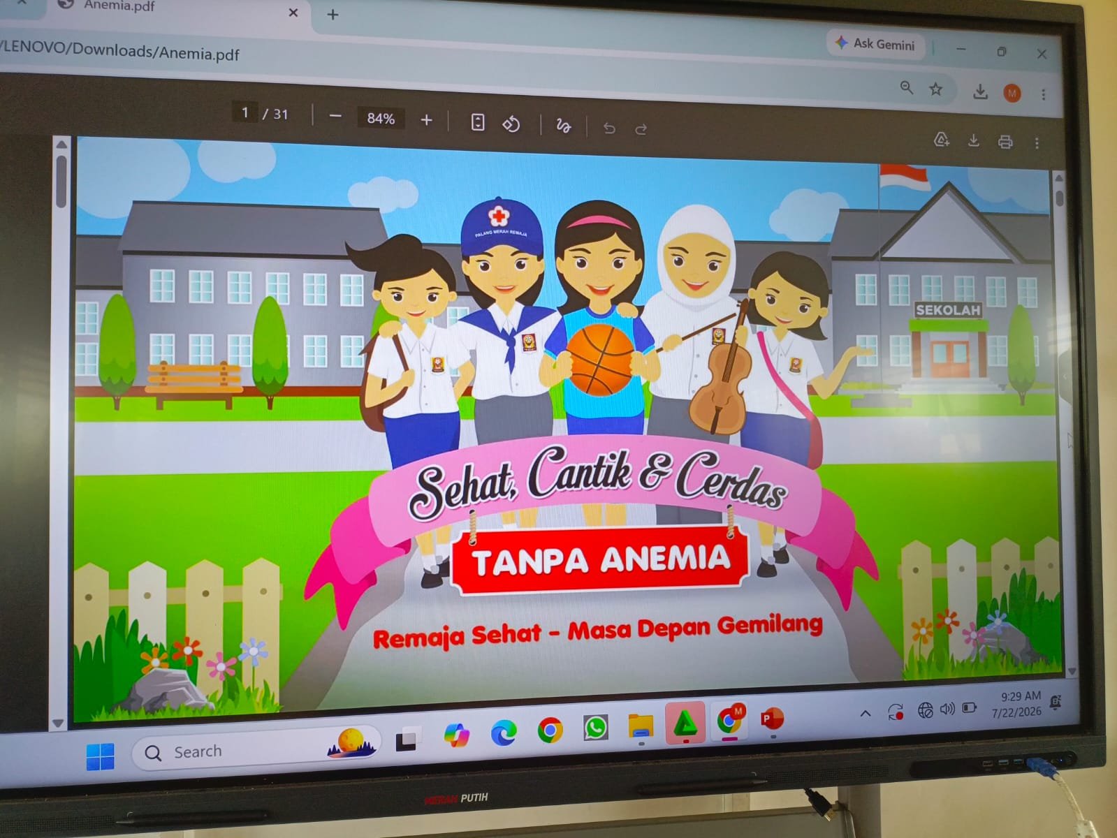 Edukasi Remaja Sehat: Puskesmas Mendawai Adakan Penyuluhan Kesehatan dan Pembagian Tablet Tambah Darah di SMKN 4 Pangkalan Bun