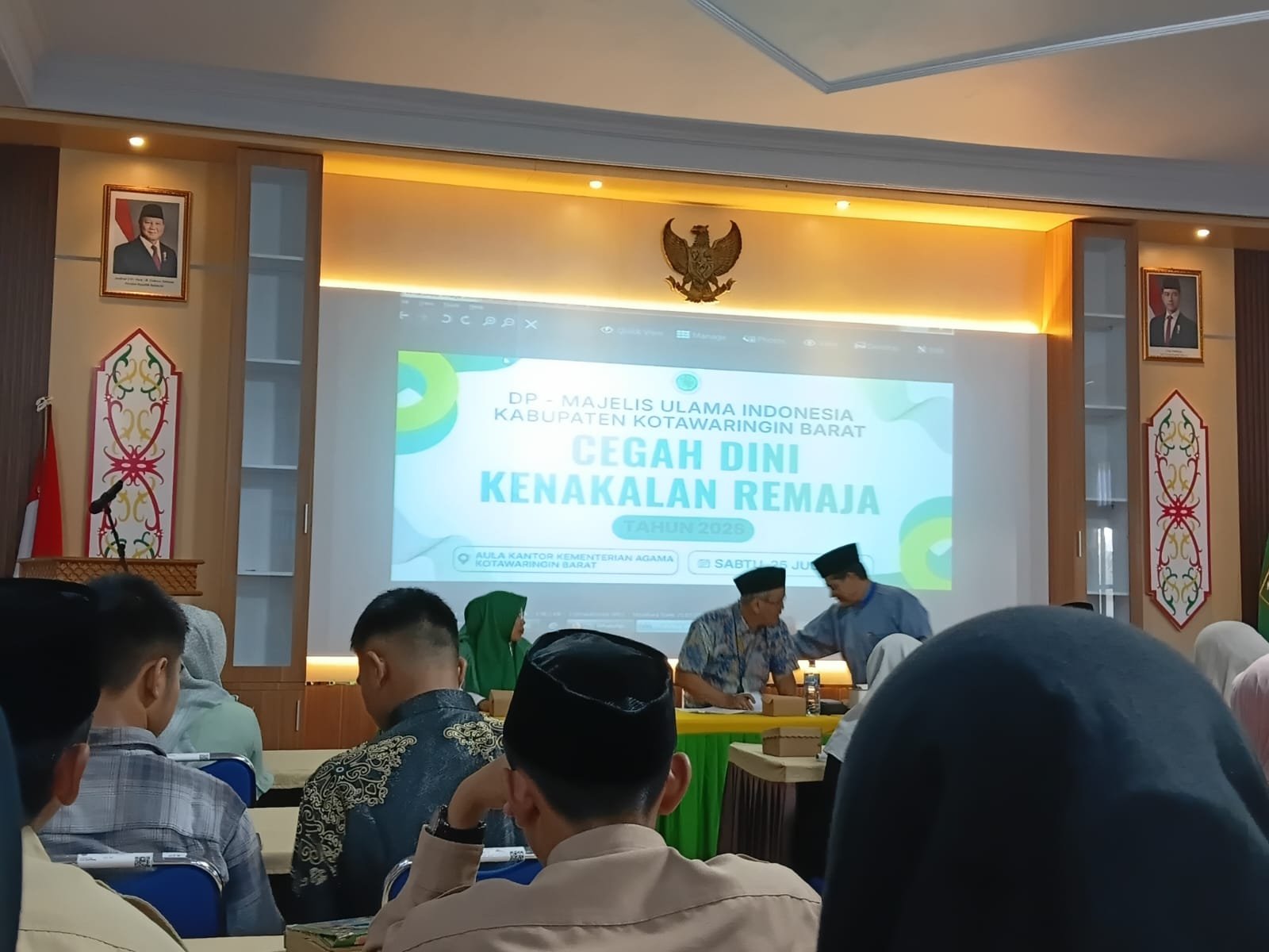 Tingkatkan Kesadaran Bahaya Narkoba, Perwakilan OSIS SMKN 4 Pangkalan Bun Ikuti Seminar Kemenag Kobar
