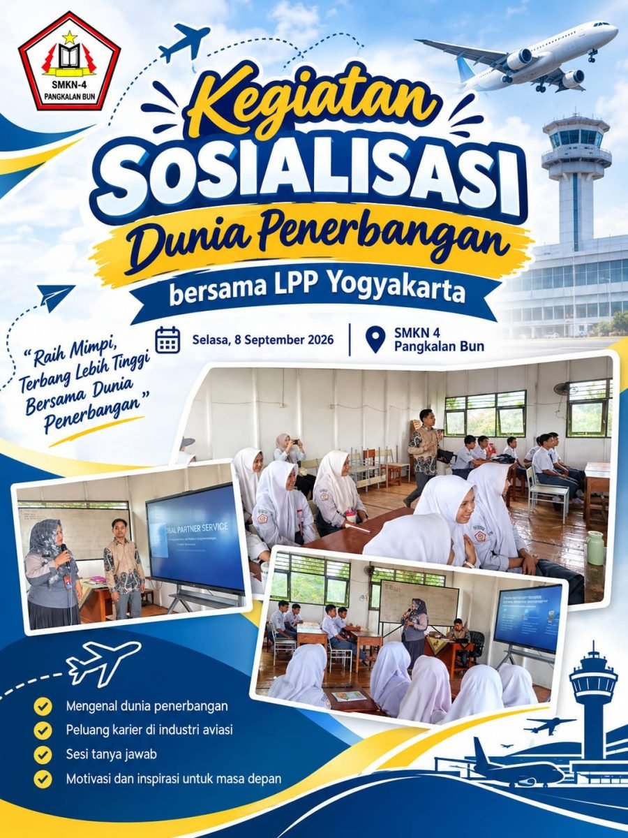 SMKN 4 Pangkalan Bun Gelar Sosialisasi Dunia Penerbangan Bersama LPP GPS Yogyakarta